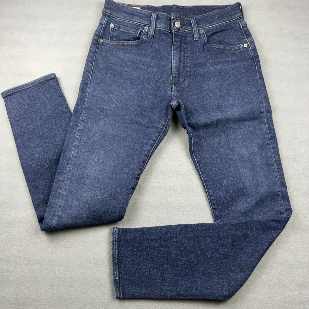 Levis 512 Slim Taper Jeans Mens W30 L32 Dark Indigo Blue Denim Pants